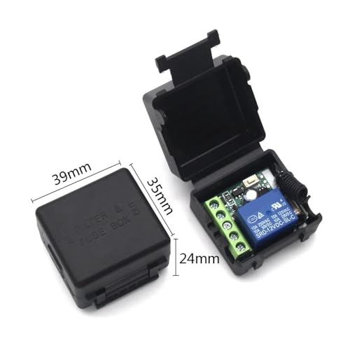 Relais 1 Canal 12V 10A avec commutateur récepteur 433 MHz et télécommande sans fil LED K1 - 7