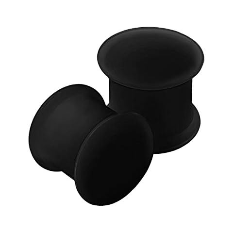 KJM FASHION 00g Silicone Double Flared Ear Gauges Cover
