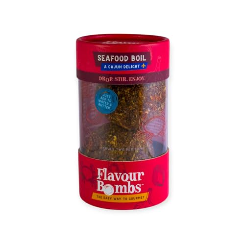 Seafood Boil Flavour Bomb Seasoning - Make a Cajun Garlic Sauce for Your Seafood Boil or Shellfish - PACK OF 2 BOMBS