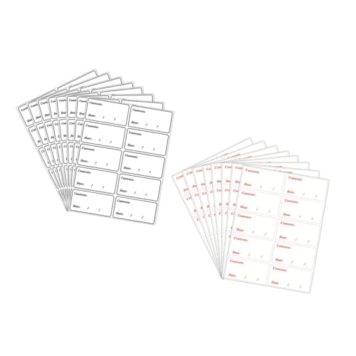 ledmomo 200個 食品保存用ラベル 防水自己粘着 食品容器対応 日付管理用剥がせるステッカー 冷蔵庫収納に 小型で使いやすい