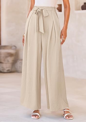 Image of PRETTYGARDEN Women's Palazzo Wide Leg Work Dress Pants