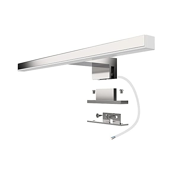 Aogled-Led-Espejo-Luz-Bano-5W-400LM-30cm-230V-4000KLampara-de-3-en-1-IP44-Clase-IIDiseno-DelgadoSin-ParpadeoEspejo-No-Regulable-FrenteGabineteIluminacion-de-Pared-Neutro-Blanco