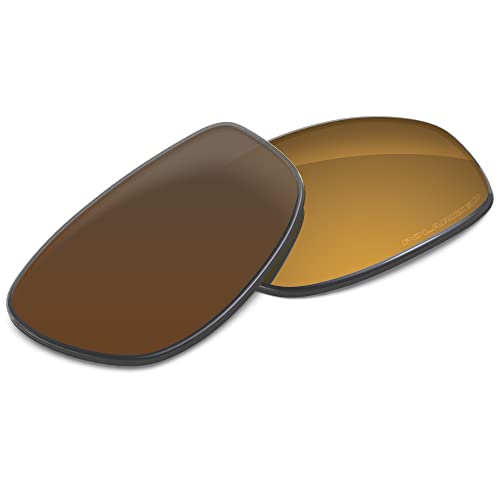 Image of Performance Replacement Lenses Compatible with Oakley Monster Dog Polycarbonate Polarized Etched-Tungsten Gold