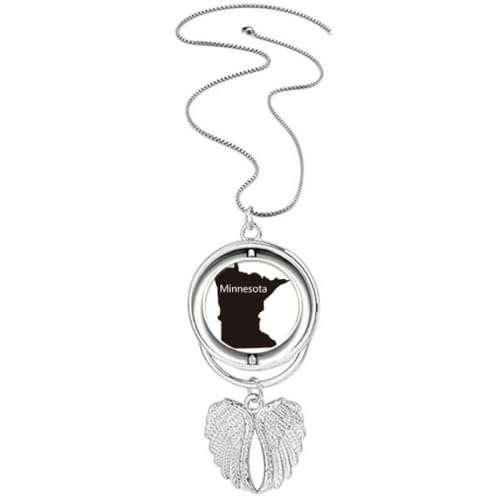 Collier pendentif ailes d'ange Minnesota Ameusa pour le quotidien