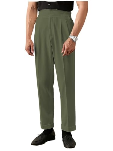 Men's Linen Beach Pants Lightweight Summer Dress Suit Pants