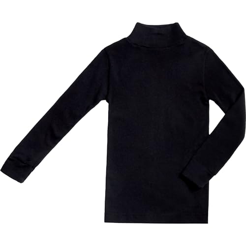 BABIDU - Punt NOU Camiseta Niños Unisex Cuello Medio Alto Semicisne, Camiseta para Niño y Niña Unisex de 2 a 16 Años, Camiseta Manga Larga Algodón y Poliéster