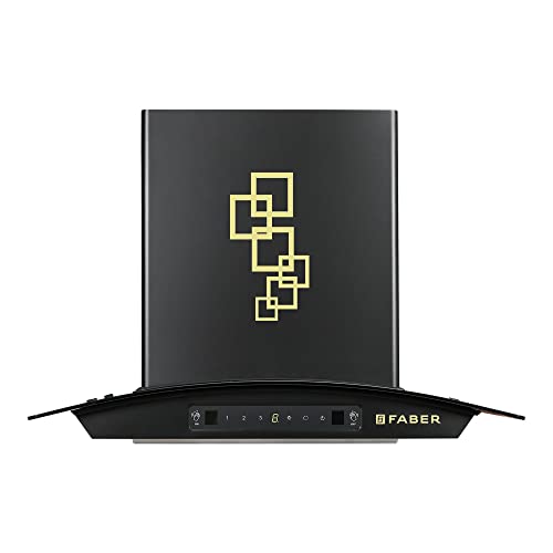 Image of Faber 60cm 1100 m3 /hr Autoclean Chimney || Filterless || Touch & Gesture Control || Black Finish || 8Yrs Warranty on Motor & 2Yrs Comprehensive - HOOD ZEST DLX IN HC SC FL BK 60