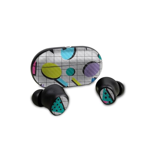 Image of Carbon Fiber Skin Compatible with Beats Solo Buds - Awesome 80s - Premium 3M Vinyl Protective Wrap Decal Cover - Easy to Apply | Crafted in The USA by MightySkins