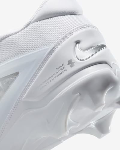 Image of Nike Alpha Menace 4 Elite Football Cleats (FD7036-600, University Red /Team Red /Black /White)