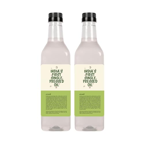 Image of Nune Virgin Cold Pressed Coconut Oil - 2 Litre Bottle (Pack of 2) With Pure & Certified Cooking Oil