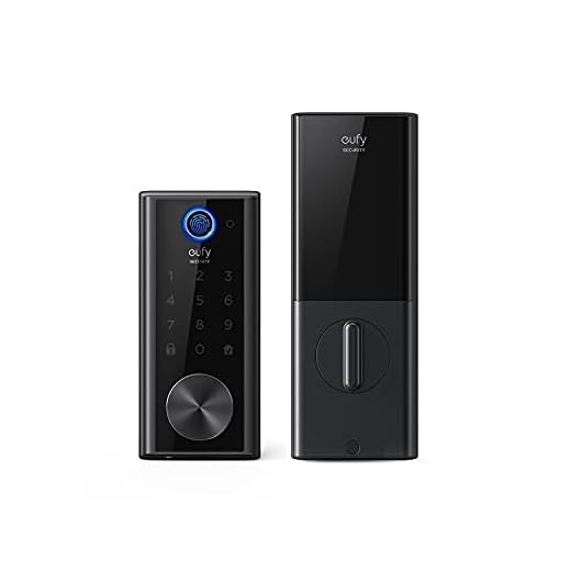 eufy Security Smart Lock Touch, Fingerprint Keyless Entry Door Lock, Bluetooth Electronic Deadbolt, Touchscreen Keypad, IP65 Weatherproofing, Compatible with Wi-Fi Bridge (Sold Separately)
