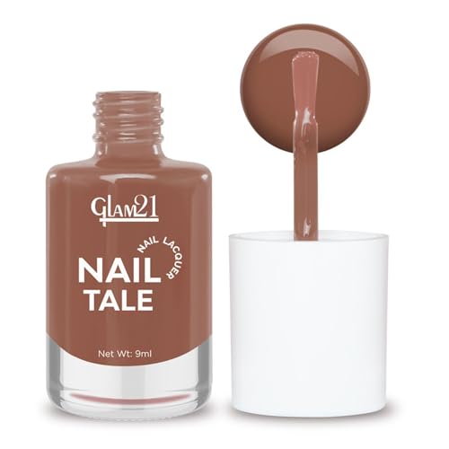 Image of Glam21 Nail Tale Nail Polish | Glossy Gel Finish | Rich Pigmentation | Chip Free | Quick Drying Formula | Long Lasting Nail Polish for Women | 9ml | Shade-39