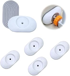 4 Pack Door Wall Protector, Child Safety Door Accessory, Stair Door Extension Wall Protector, Baby gate Wall Protector, for Pressure Mount Doors, Stairs (White)