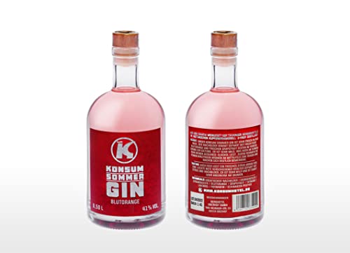 Konsum Sommer Gin 500 ml, Blutorange – Bild 2