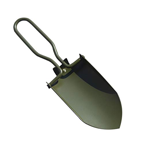 Pala plegable portátil para camping, mini pala para zanjar, pala plegable militar, pala plegable multifunción para senderismo, mochilero, jardinería, con bolsa de transporte, color verde Cover