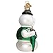 Old World Christmas Sam The Snowman Glass Blown Ornament for Christmas Tree, Handcrafted Holiday Decoration, Rudolph Collection