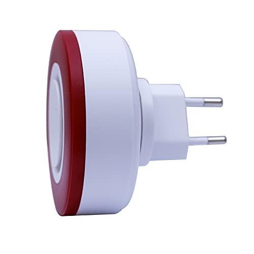 Tuya Smart ZigBee syrena bezprzewodowa, głośna i migająca 95 dB, czerwona