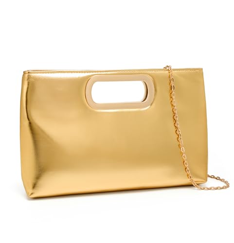 Image of Women's Woven Evening Bag Casual Leather Shoulder Handbag Fashion Clutch Purse