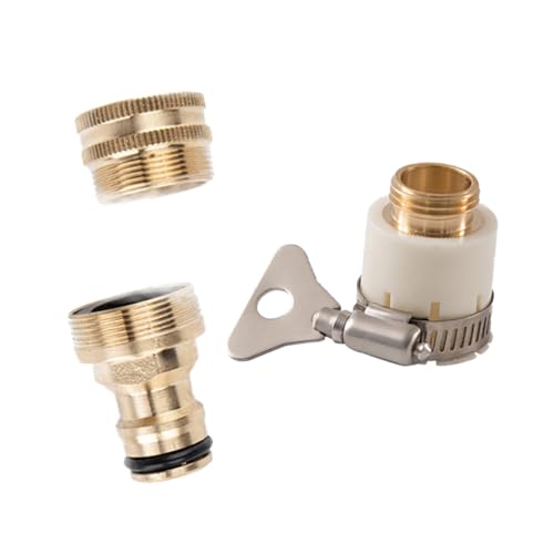 YARNOW 3pieza De Agua Junta Juego De Conectores Rápidos Sólidos Conector De Alta Presión para Lavado De Coches y Jardín Herramientas Útiles