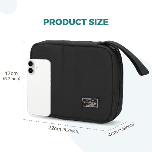 Image of PACMAXI 16 Watch Bands Storage Carrying Case Compatible with Watches,Expandable Watch Band Holder Stores 16 Watch Bands Fit for Most Sizes of Watch Straps,Organizer for Watch Bands, Bag Only
