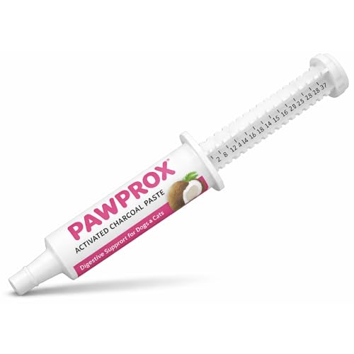 PawProx Activated Charcoal Gel for Dogs for Poisoning 30 cc Dog First Aid Activated Charcoal Animal Use Only Dogs and Cats Poisoning First Aid