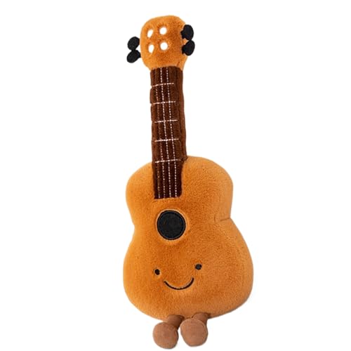 Lindo Instrumento Musical Relleno De Peluche: Adorable Instrumento Musical De Guitarra Plushh Toey | Láeteca Temática Mussical | Juguete De Adecuado Para Niños Decoración Del Hogar Decoración S