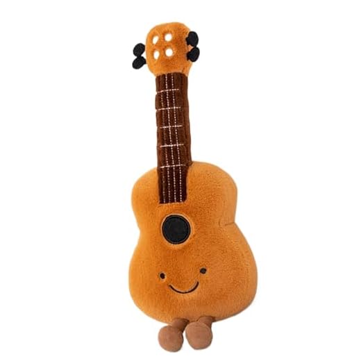 Lindo Instrumento Musical Relleno De Peluche: Adorable Instrumento Musical De Guitarra Plushh Toey | Láeteca Temática Mussical | Juguete De Adecuado Para Niños Decoración Del Hogar Decoración S