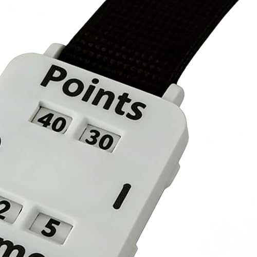 Pulsera score keeper con pantalla grande y correa ajustable de ABS para tenis 7