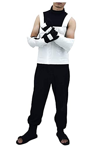 DAZCOS US Size Adult Hatake Kakashi Anbu Vest Cosplay Costume (Small) White