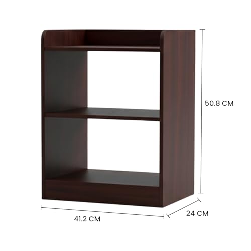 Image of WonderStand | SOMNIA 3 Shelves Bedside Table (Mahagony) | Bed Side Table for Bedroom | End Table /Coffee Table /Home Decor Table /End Table for Living Room