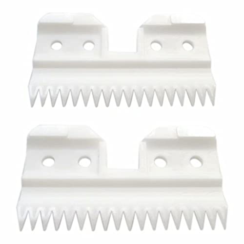 USonline911 Premium Professional Replacement Blade Cutter for Oster Fast Feed, 18 Teeth Ceramic Moving Blade 2pcs