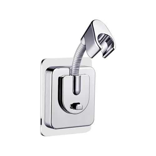 Shower Head Holder Wall Mount, 360&deg; Adjustable Handheld, No-Drill Strong Adhesive Wand Bracket...