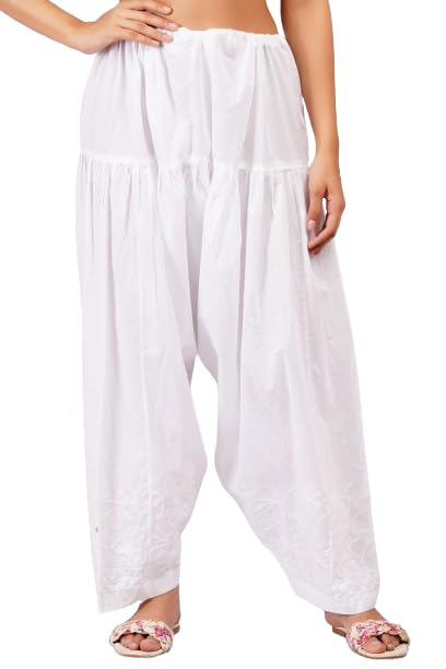 nayla creation Women's Loose Half Regular Cotton Salwar with Elasticated Waist-picture-52