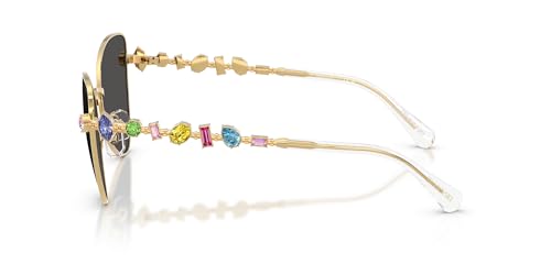 Swarovski Women's SK7034 Butterfly Sunglasses, Gold/Dark Grey, 56 mm3