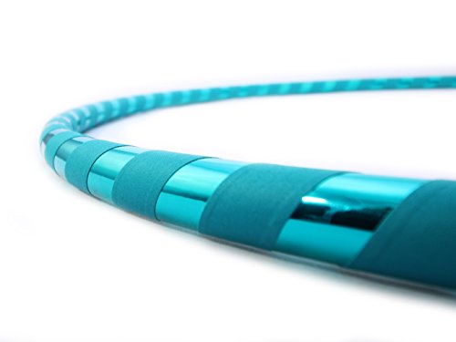 Weighted Hula Hoop for Exercise. Your Choice of Color. Made in The USA. (Amazonite, X-Large - 42" Diameter)
