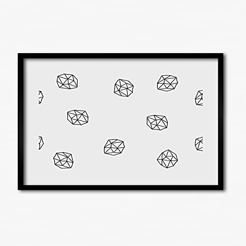 Cadre en bois Tulup 60x40 cm pour habiller un mur vide avec un style abstrait