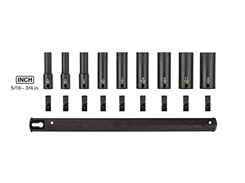 Image of TEKTON 3 /8 Inch Drive Impact Socket Set, 9-Piece | SID91101
