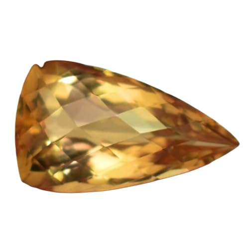 Citrine naturelle Trillion pour façonner votre propre bague artisanale en facettes