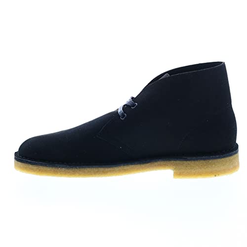 Image of Clarks Desert Boot Black Vegan 7.5 D (M)