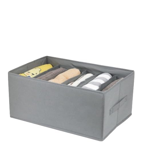 LivShiv Home 6 Compartment Clothes Organizer Box – Foldable Storage for...