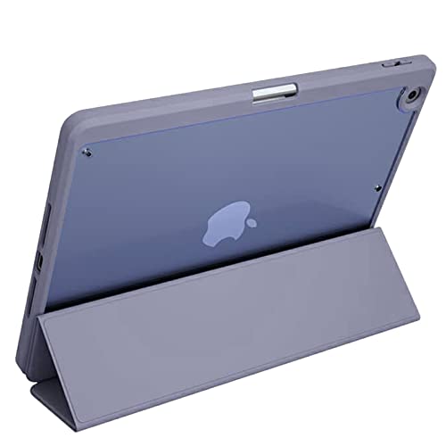 Smart Case For iPad 10.2" 9th/8th/7th Generation 2021/2020/2019 with Auto Wake/Sleep Shockproof Transparent Back Shell tablet cover (Gray) - Image 3