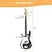 GLARRY Left Hand 4 String Electric Bass Guitar for Beginner Full Size Kit with Cable, Strap, Bag and Accessories (Black)