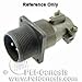 Itt Cannon Circular Connector, Mil-C-5015 Series (Vg95234), Receptacle, 42, Crimp, Wall Mount - CA3100E24F42