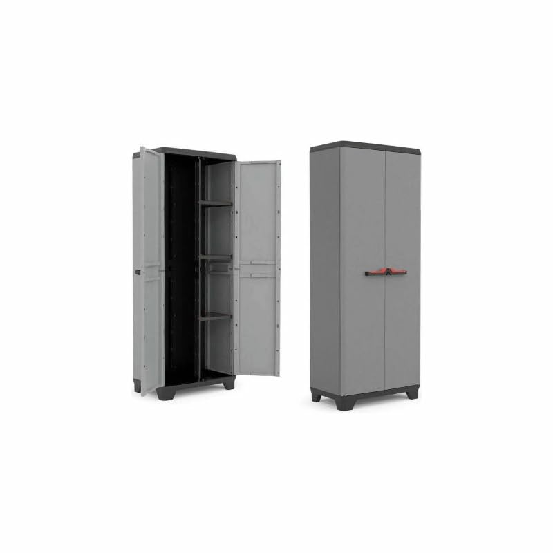 iperbriko Armario de resina escobero alto 68 x 38 x 173 cm estilo