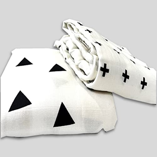 Image of Organic Cotton Muslin Pack of 2 Baby Bath Towel 120 Cm X 120 Cm Tri Plus, 400 TC, White