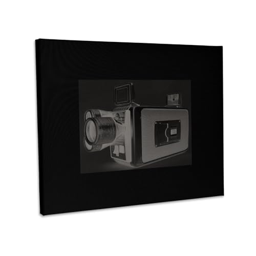 3dRose, Picture of a Vintage super 8 video camera on background, Museum Grade Canvas Wrap 10x8