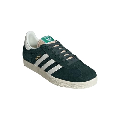 Image of adidas Gazelle Men's 3 Stripes Logo Classic 90S Sn Trainers (Green, US 6)