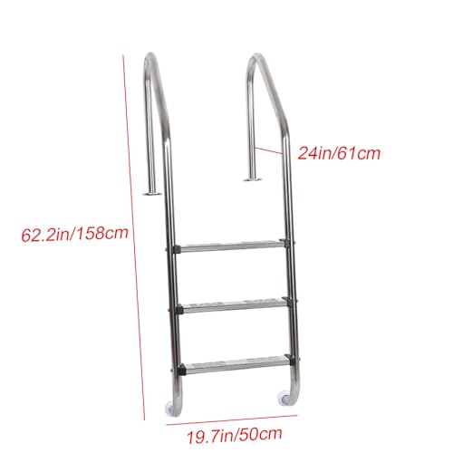 Escalera para piscina de acero inoxidable miniatura 6