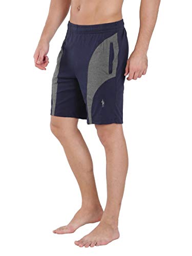 Image of Jockey 9411 Men's Super Combed Cotton Rich Straight Fit Solid Shorts with Side Pockets (Pack of 2)