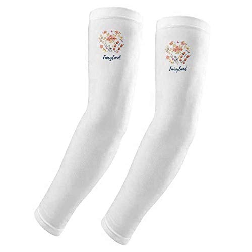 Housse de protection UV pour les bras décoration artistique motif plantes et nature